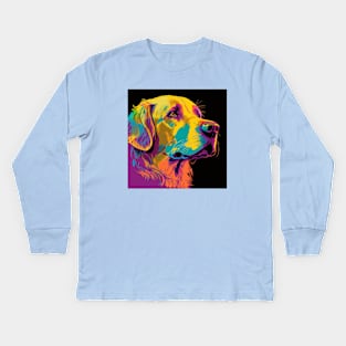 Stoic Golden Retriever Kids Long Sleeve T-Shirt